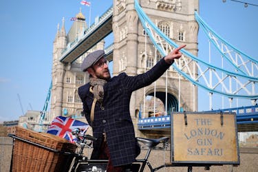 “London gin safari” guided bike tour with gin tasting